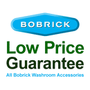 Bobrick B-674x18 Commercial Shower Towel Bar, 3/4" Diameter x 18"Length, Stainless Steel