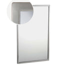 Bobrick B-2908 1830 (18 x 30) Tempered Glass Welded-Frame Mirror, 18" W x 30" H