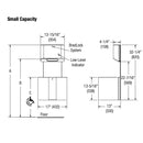 Bradley Elvari Series Towel/Waste Combination Unit - Surface Mounted, 10 GAL - 2B5-113400-BZ, Brushed Bronze