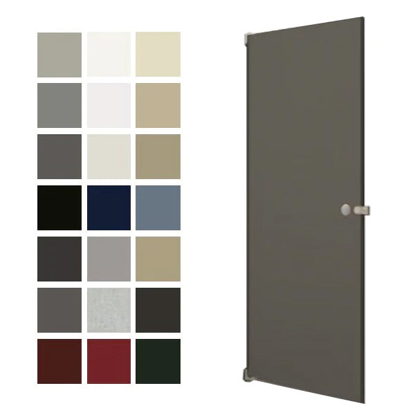 Hadrian (Metal) Stall Door (32" x 58") Powder Coated Metal, Includes 601000 Chrome In-Swing Hardware Kit - 510032