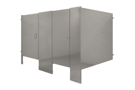 Hadrian - Floor Mounted - Stainless Steel Toilet Partitions