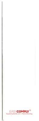 Easy Comply Vertical Extension - "Blank" Lettering - 12" Length, ECVE-12