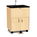 Jonti-Craft 1386JC, 38" Adult Height Portable Handwashing Sink, Foot Pump Activation, Non-Heated (No Electricity Required)