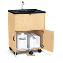 Jonti-Craft 1386JC, 38" Adult Height Portable Handwashing Sink, Foot Pump Activation, Non-Heated (No Electricity Required)
