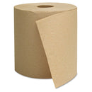 GEN Hardwound Towels, Brown, 1-Ply, Brown, 800Ft, 6 Rolls/Carton - GEN1825 - TotalRestroom.com