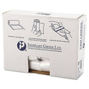 Interplast High-Density Commercial Can Liners, 16 Gal, 8 Microns, 24" X 33", Natural, 1,000/Carton - IBSS243308N - TotalRestroom.com