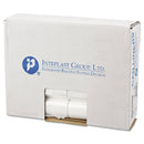 Interplast High-Density Commercial Can Liners, 10 Gal, 6 Microns, 24" X 24", Natural, 1,000/Carton - IBSEC242406N - TotalRestroom.com