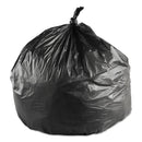 Interplast High-Density Commercial Can Liners, 10 Gal, 6 Microns, 24" X 24", Black, 1,000/Carton - IBSEC242406K - TotalRestroom.com
