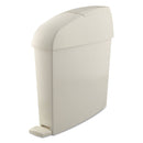 Rubbermaid Sanitary Bin, Rectangular, Plastic, 3 Gal, White - RCP750243 - TotalRestroom.com
