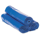 Interplast Draw-Tuff Institutional Draw-Tape Can Liners, 30 Gal, 1 Mil, 30.5" X 40", Blue, 200/Carton - IBSDTH3040B - TotalRestroom.com