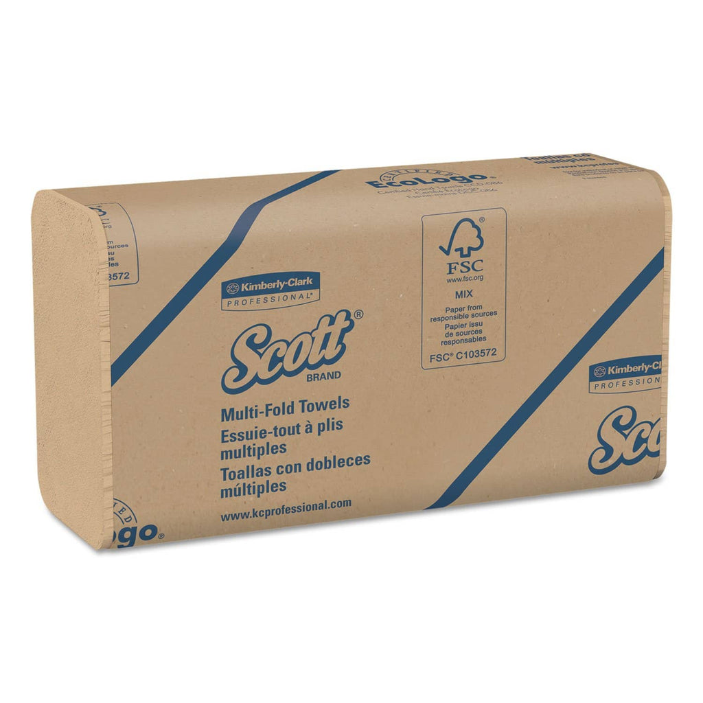 Scott Essential JRT 2-lagiges Toilettenpapier 100% Recycelt – 12 Rollen, Weiß, 67805