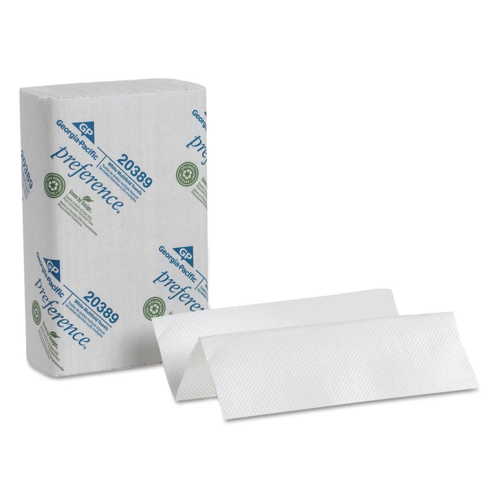 Georgia Pacific Multifold Paper Towels, 9 1/4 X 9 2/5, White, 250