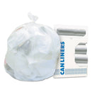 Heritage High-Density Waste Can Liners, 56 Gal, 16 Microns, 43" X 48", Natural, 200/Carton - HERZ8648VNR01 - TotalRestroom.com