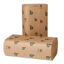 Boardwalk Boardwalk Green Multifold Towels, Natural White, 9 1/8 X 9 1/2, 250/Pk, 16 Pk/Ct - BWK10GREEN - TotalRestroom.com