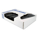 Heritage X-Liner Reprocessed Liners, 60 Gal, 1.7 Mil, 38" X 58", Black, 100/Carton - HERX7658WKR01 - TotalRestroom.com