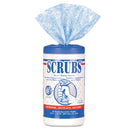 Scrubs Hand Cleaner Towels, 10 X 12, Blue/White, 30/Canister - ITW42230CT - TotalRestroom.com