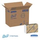 Scott Essential C-Fold Towels, Absorbency Pockets,10 1/8X13 3/20,White,200/Pk,12 Pk/Ct - KCC01510 - TotalRestroom.com