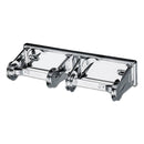 San Jamar Locking Toilet Paper Dispenser, 12 3/8 X 4 1/2 X 2 3/4, Chrome - SJMR260XC - TotalRestroom.com