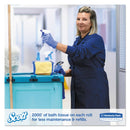 Scott Essential Jrt Jumbo Roll Bathroom Tissue, Septic Safe, 1-Ply, White, 2000 Ft, 12 Rolls/Carton - KCC07223 - TotalRestroom.com