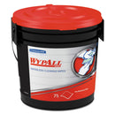 WypAll Waterless Hand Wipes, Cloth, 9 X 12, 75/Bucket, 6 Buckets/Carton - KCC91371CT - TotalRestroom.com