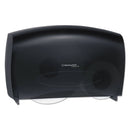 Kimberly-Clark Cored Jrt Jumbo Combo Tissue Dispenser, 20 2/5W X 5 4/5D X 13 1/10H, Smoke/Gray - KCC09551 - TotalRestroom.com