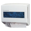 Kimberly-Clark Scottfold Compact Towel Dispenser, 13 3/10 X 13 1/2 X 10, Pearl White - KCC09217 - TotalRestroom.com