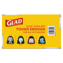 Glad Drawstring Large Trash Bags, 30 Gal, 1.05 Mil, 30" X 33", Black, 90/Carton - CLO78952 - TotalRestroom.com