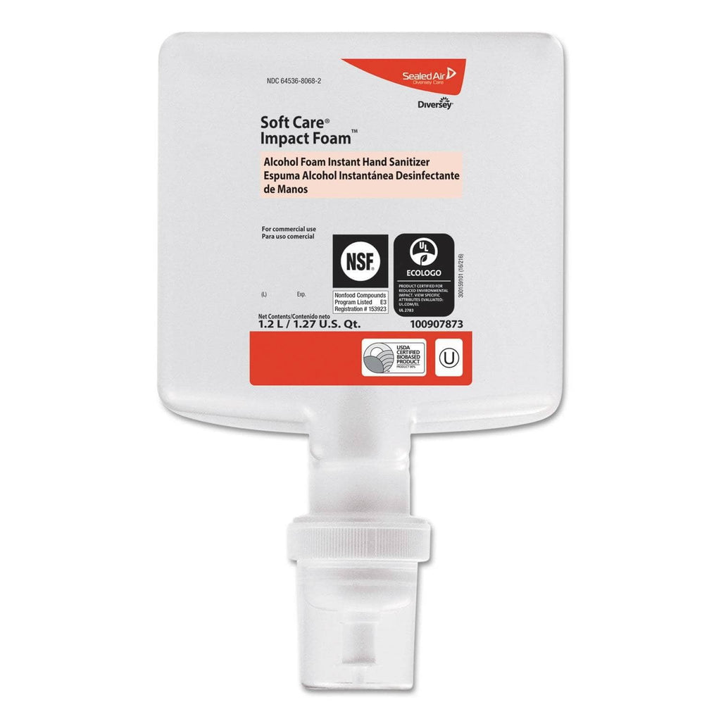 Diversey Soft Care Impact, Foam Hand Sanitizer, 1200 Ml, Cartridge