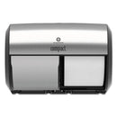 Georgia Pacific Compact Coreless Side-By-Side 2-Roll Dispenser, 11 X 7.4 X 7.4, Stainless Steel - GPC56796A - TotalRestroom.com