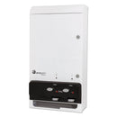 Hospeco Evogen Feminine Hygiene Dispenser, Metal, 14" X 7.75" X 26.25", White - HOSEV1FREE - TotalRestroom.com