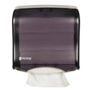 San Jamar Ultrafold Fusion C-Fold & Multifold Towel Dispenser, 11 1/2X5 1/2X11 1/2, Black - SJMT1755TBK - TotalRestroom.com