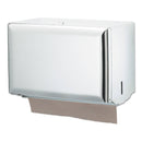 San Jamar Singlefold Paper Towel Dispenser, White, 10 3/4 X 6 X 7 1/2 - SJMT1800WH - TotalRestroom.com