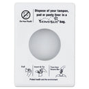 Hospeco Scensibles Personal Disposal Bag Dispenser, Plastic, White - HOSSDW - TotalRestroom.com