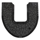 Boardwalk Commode Mat 2.0, Absorbant, Rubber, 22 X 22, Black, 6/Carton - BWKCMBB - TotalRestroom.com