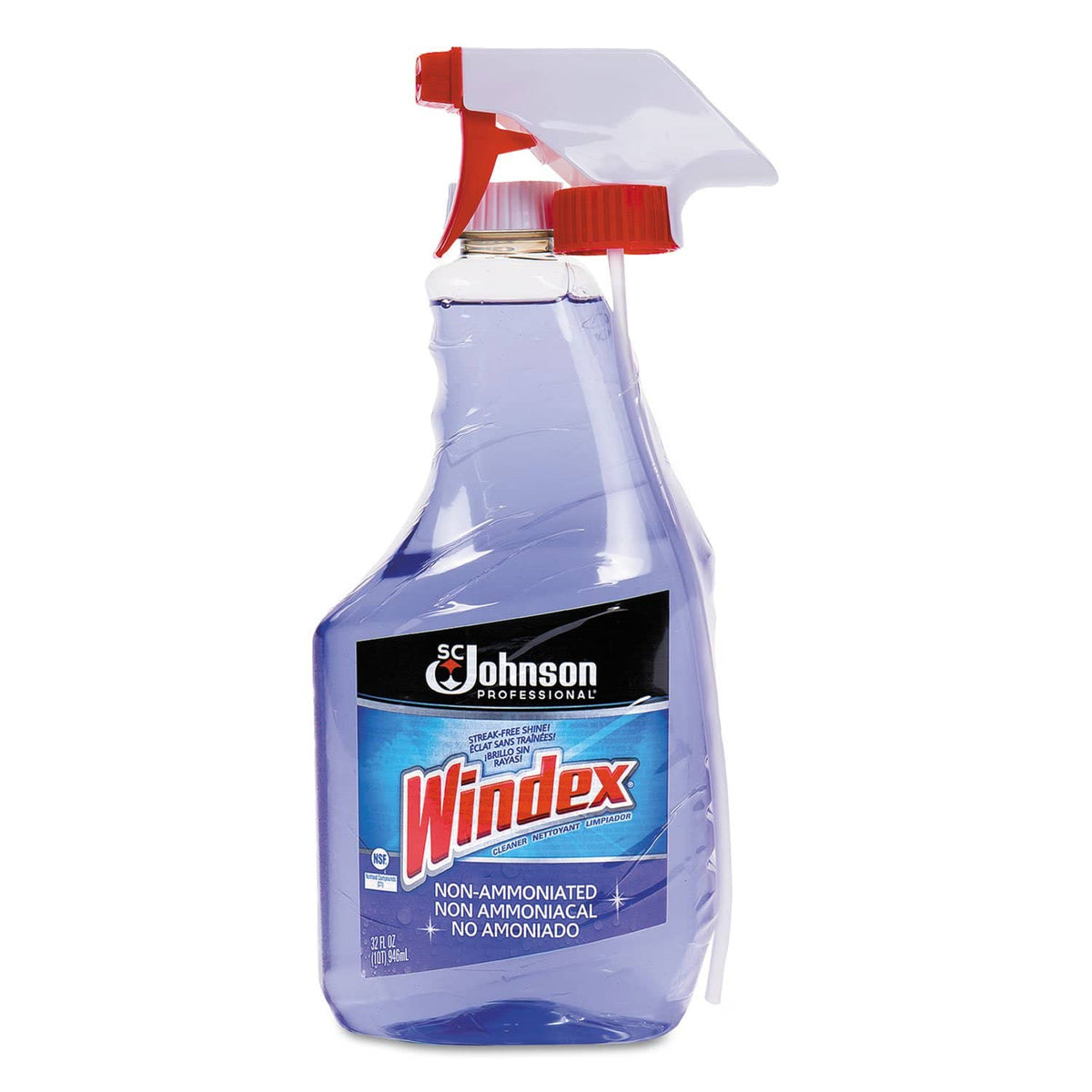 Windex Non-Ammoniated Glass/Multi Surface Cleaner, Pleasant Scent, 32 Oz, Bottle - SJN697261EA - TotalRestroom.com