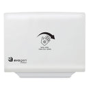 Hospeco Evogen No Touch Toilet Seat Cover Dispenser, 16.14" X 12" X 2", White - HOSEVNT1W - TotalRestroom.com
