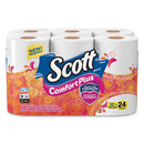 Scott Comfortplus Toilet Paper, Double Roll, Bath Tissue, Septic Safe, 1-Ply, White, 231 Sheets/Roll, 12 Rolls/Pack - KCC47618 - TotalRestroom.com