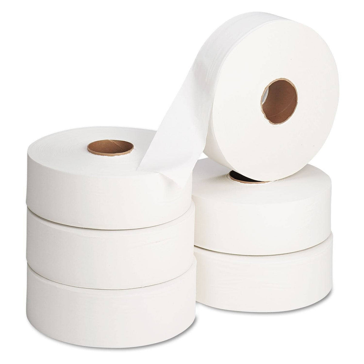 Georgia Pacific Jumbo Roll Bath Tissue, Septic Safe, 2 Ply, White, 2000 Ft, 6 Rolls/Carton - GPC13102 - TotalRestroom.com