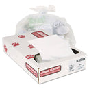 Jaguar Industrial Strength Low-Density Commercial Can Liners, 33 Gal, 0.9 Mil, 33" X 39", White, 100/Carton - JAGW3339X - TotalRestroom.com