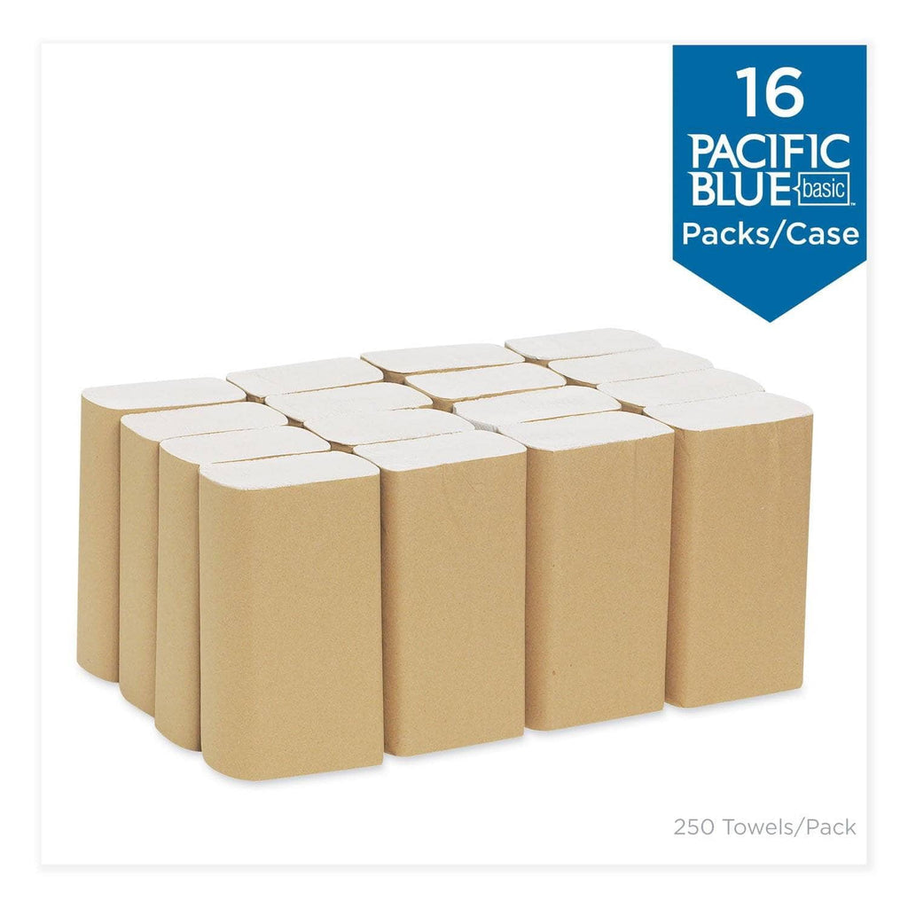 Georgia Pacific Pacific Blue Basic Folded Paper Towel, 9 1/4 X 9 1