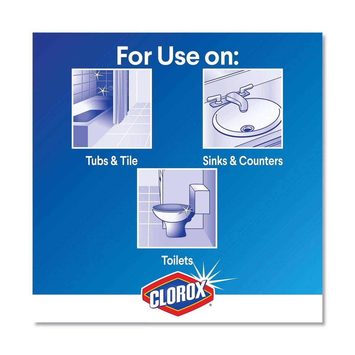 Clorox Bleach Foamer Bathroom Spray, Fresh Scent, 30 Oz Spray Bottle - CLO31088EA - TotalRestroom.com