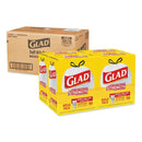 Glad Tall Kitchen Drawstring Trash Bags, 13 Gal, 0.95 Mil, 24" X 27.38", Gray, 400/Carton - CLO78526CT - TotalRestroom.com