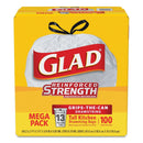Glad Tall Kitchen Drawstring Trash Bags, 13 Gal, 0.95 Mil, 24" X 27.38", Gray, 400/Carton - CLO78526CT - TotalRestroom.com