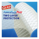 Glad Forceflexplus Odorshield Tall Kitchen Drawstring Trash Bags, 13 Gal, 0.9 Mil, 24" X 28", White, 204/Carton - CLO70320 - TotalRestroom.com