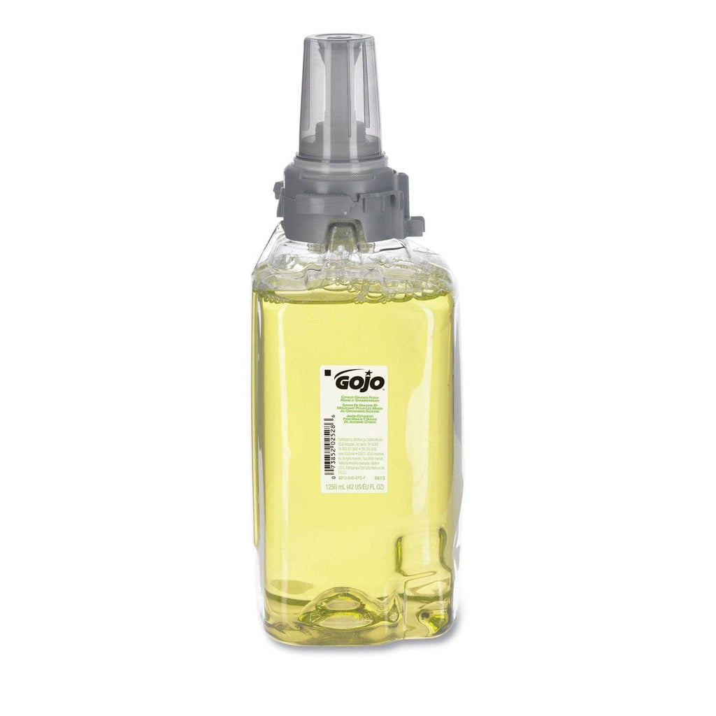 Gojo Adx-12 Refills, Citrus Floral/Ginger, 1250Ml Bottle, 3/Carton