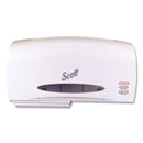Scott Essential Coreless Twin Jumbo Roll Tissue Dispenser, 20 1/10 X 5 9/10 X 10 9/10 - KCC09609 - TotalRestroom.com