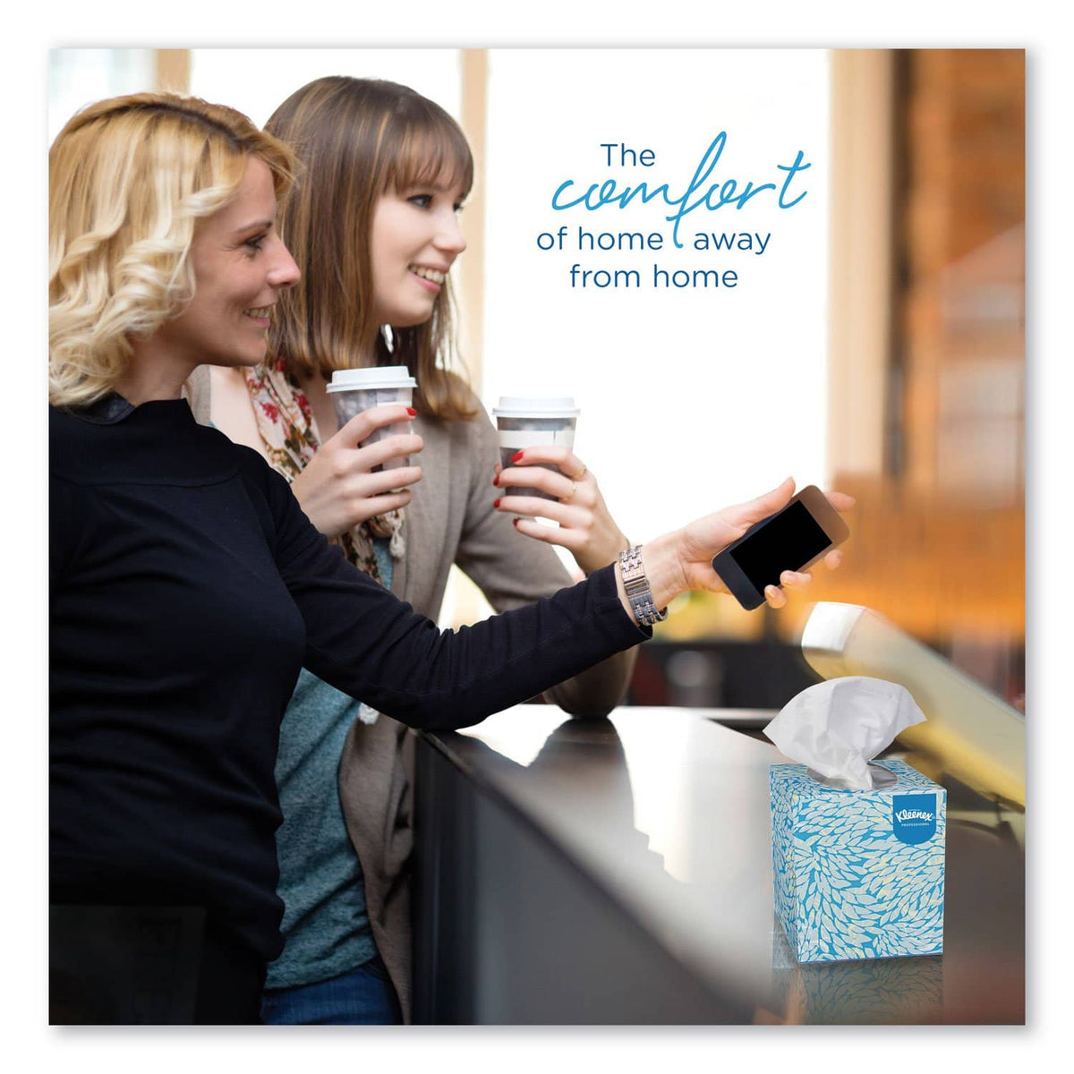 Kleenex Boutique White Facial Tissue, 2-Ply, Pop-Up Box, 95 Sheets/Box, 6 Boxes/Pack - KCC21271 - TotalRestroom.com