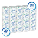 Scott Essential Standard Roll Bathroom Tissue, Traditional, Septic Safe, 2 Ply, White, 550 Sheets/Roll, 20 Rolls/Carton - KCC13607 - TotalRestroom.com