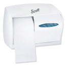 Scott Essential Coreless Srb Tissue Dispenser, 11 1/10 X 6 X 7 5/8, White - KCC09605 - TotalRestroom.com