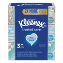 Kleenex Trusted Care Facial Tissue, 2-Ply, White, 144 Sheets/Box, 3 Boxes/Pack, 12 Packs/Carton - KCC50219 - TotalRestroom.com